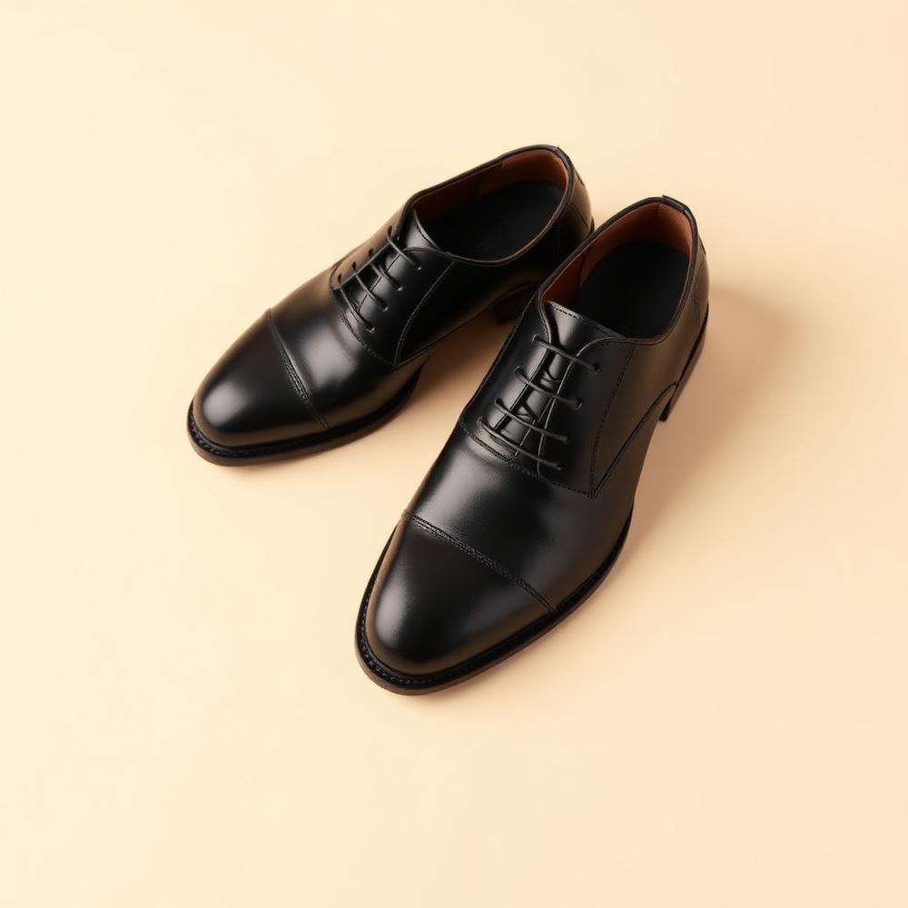 Noir Cap-Toe Derby