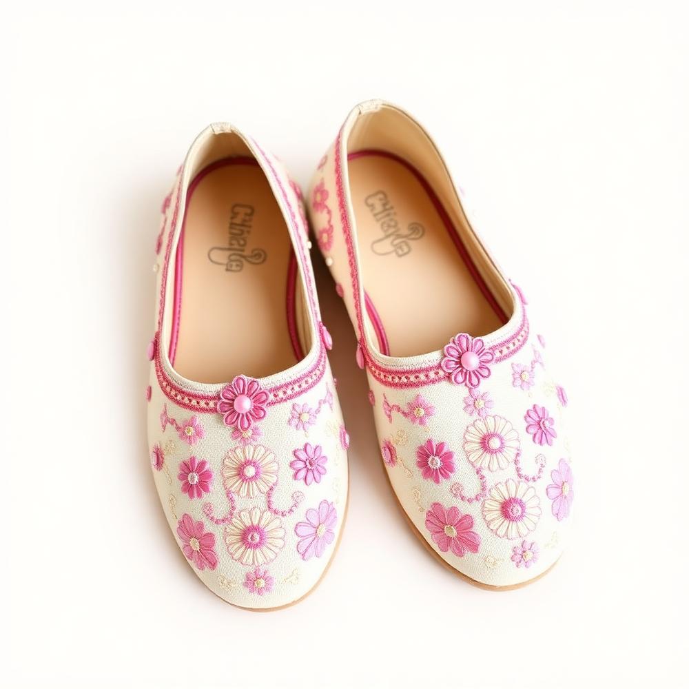 Rose Embroidered Jutti