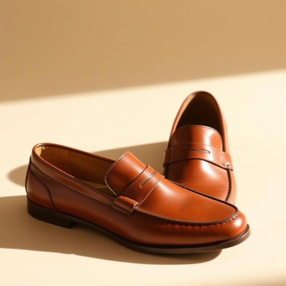Tan Penny Loafer